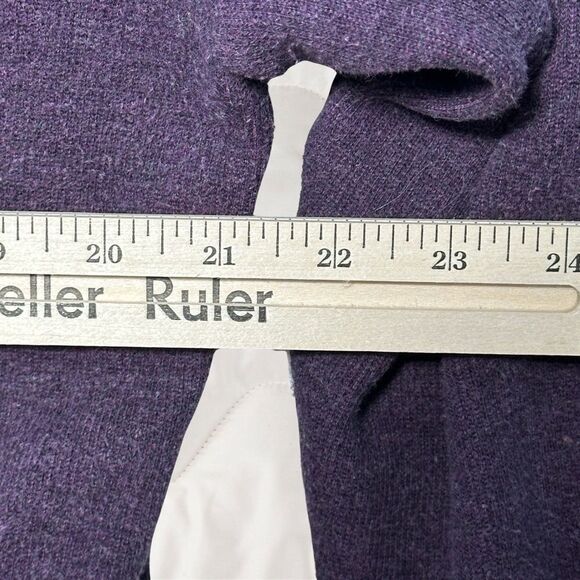 Eileen Fisher Womens Jacket M Fleece Full Zip Pockets Cotton Comfy Casual Cozy - Picture 5 of 8